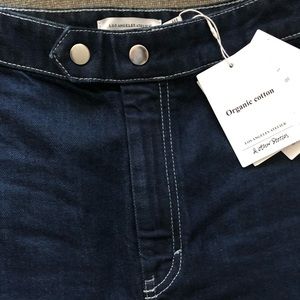 High waisted jeans in organic cotton